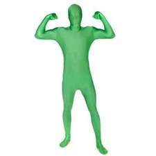 Adult Green Morphsuit M - XXL Mens Womens Skinsuit Zentai Suit Costume Screen