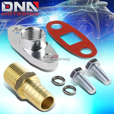 Details about 5/8"T3/T4 Turbo Turbocharger Billet Aluminum Oil Drain Line Hose+Gasket+Bolt Kit Details about 5/8"T3/T4 Turbo Turbocharger Billet Aluminum Oil Drain Line Hose+Gasket+Bolt Kit