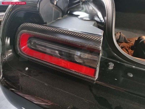 Dry Carbon Fiber Rear Trunk Tail Light Trim Frame for Dodge Challenger 2015-2023 - Picture 12 of 13
