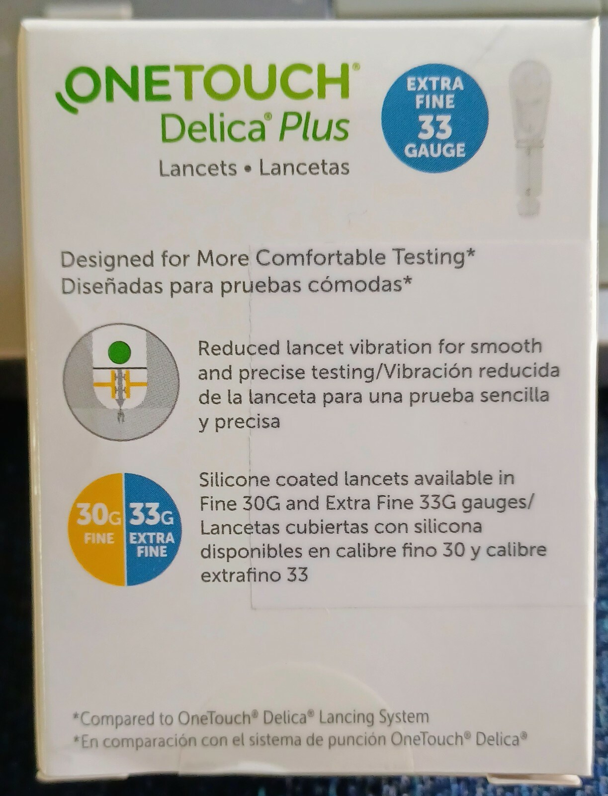 Delica Extra Fine 33 Gauge Lancets lancetas diabetes diabetic