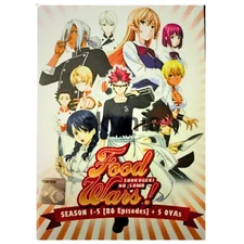 Anime DVD Food Wars! Shokugeki No Soma Season 1+2+3+4+5 (1-86 End)+5 OVA English
