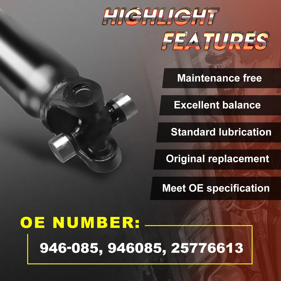 Nuevo conjunto de eje de transmisión trasero para Chevrolet Silverado 2500 HD GMC Sierra 3500 4x4 Foto 3 de 4