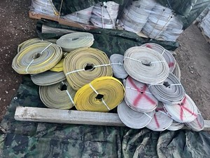 Decommissioned Wildland Fire Hose ~100’x1.0” No Couplers - 1.5” Flat