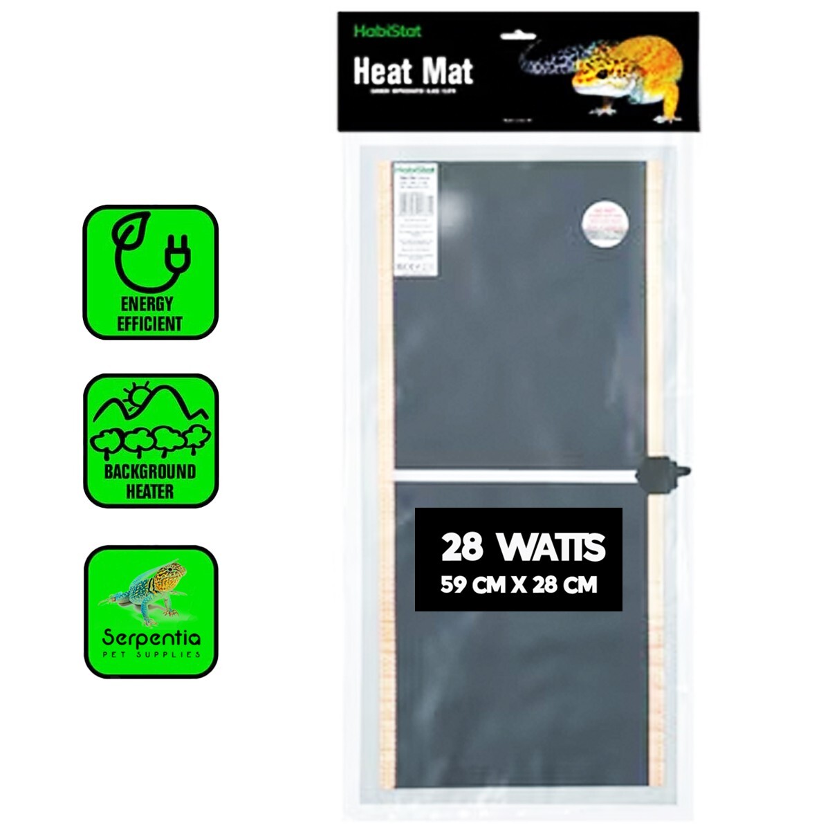 HabiStat Heat Mat, Reptile Heat Mat | Infra Red Heat Mats For Reptiles | 28 Watt