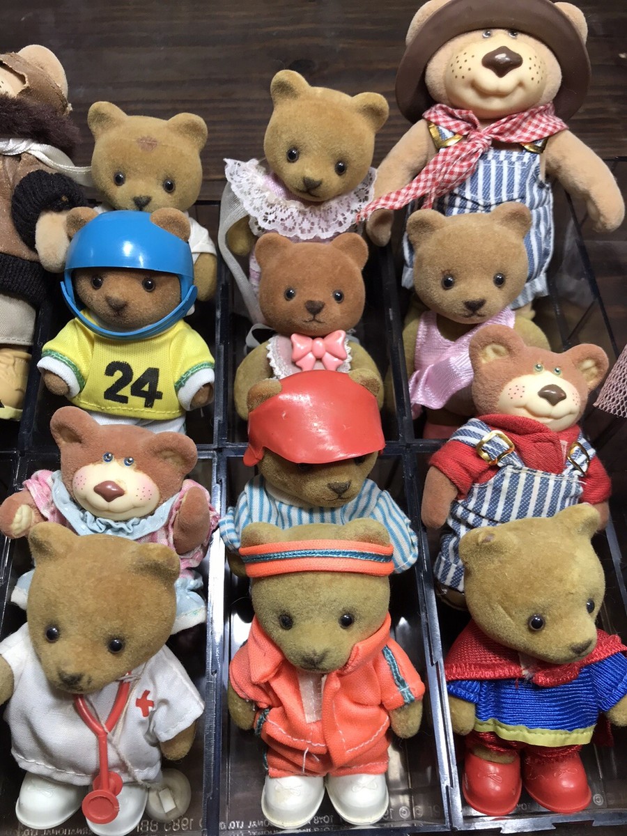 【美品／当時物】80's　Furskin Bears　ファースキンズベア　80s Furskin Bear Plush Vintage 1984 Xavier Roberts Flowered