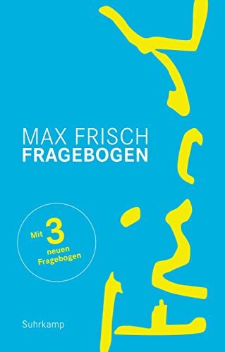 Max Frisch Thomas Strä Fragebogen: Erweiterte Ausgabe. Geschenkausg (Tascabile)