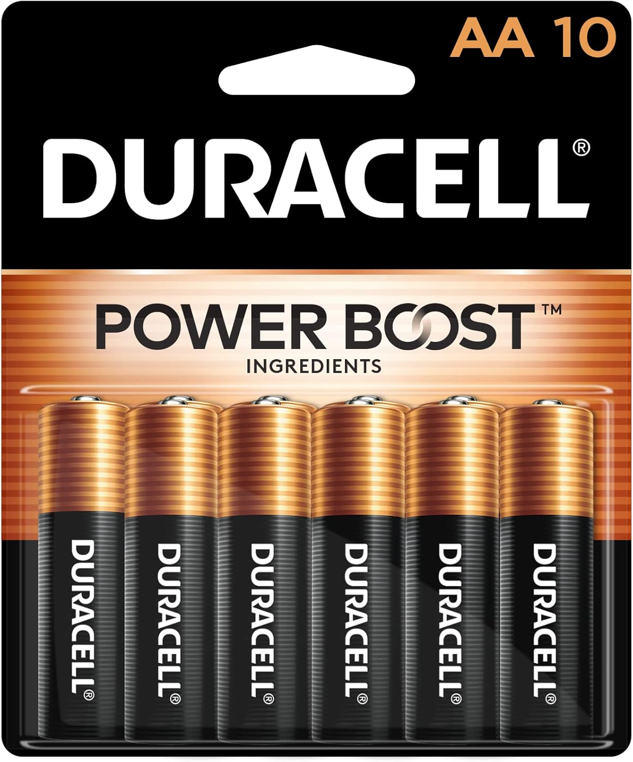 Coppertop AA Batteries with Power Boost Ingredients, 10 Count Pack Double a Batt-image