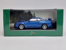 Kyosho 1/43 Nissan Skyline GT-R (BNR34) GR.N Nurburgring test car 1999 blue
