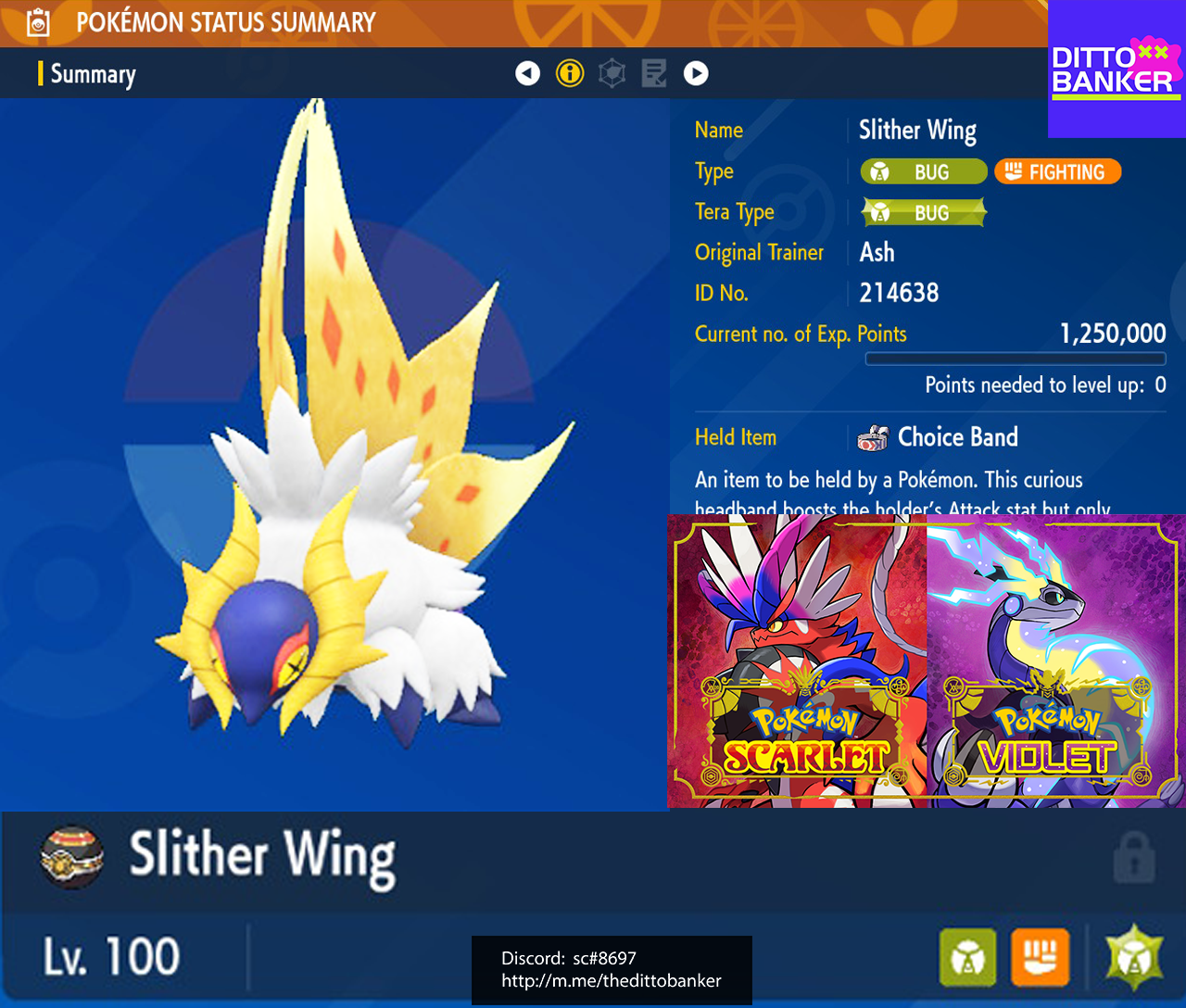 SLITHER WING SHINY 6IV + Any Item | Ready for competitive battle! | Pokemon  Scarlet & Violet | Fast Delivery