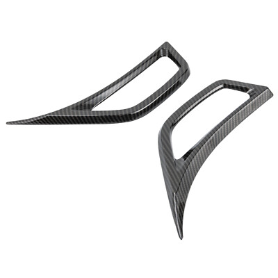 Front Wheel Fender Air Vent Cover Trim For Jeep Wrangler JL JT 18+ Carbon Fiber