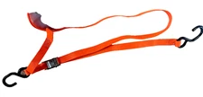 Set of 2 Tie Down Straps Cam Buckle w/coated S Hook Soft Loop Motorcycle Bike