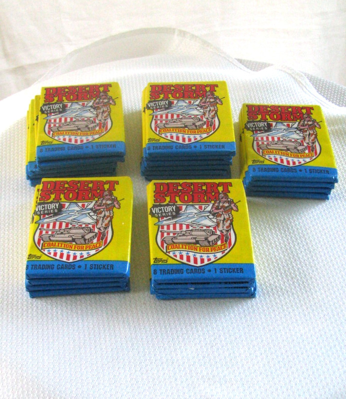 Vintage collectible 1991 NWOT Topps Desert Storm trading cards Victory Series