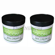 2 PACKS Personal Care Coconut Deep Moisturizing Skin Cream 6 oz. Each