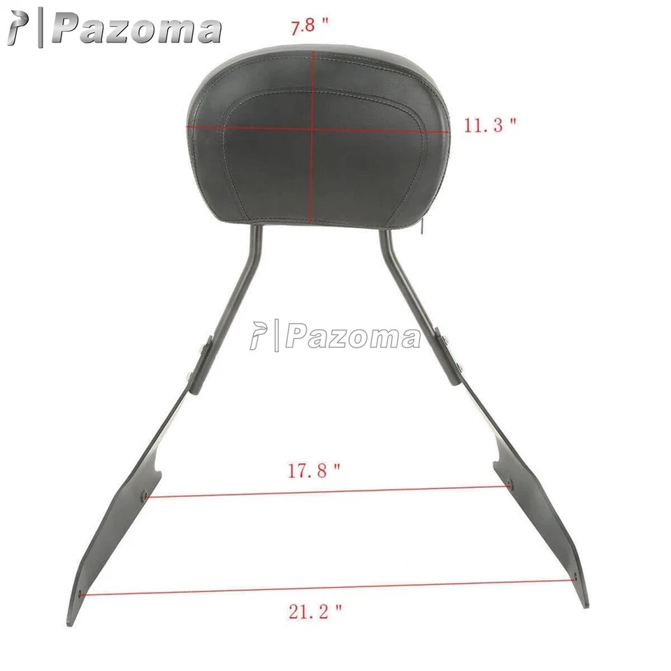 Respaldo Sissy Bar desmontable con almohadilla para Suzuki Boulevard modelos M109R 2006-2019 Foto 4 de 4