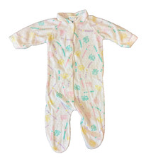 Vintage Triplets Brand Baby Sleeper Boy Girl 0/3 Months Medium Polyester Animals