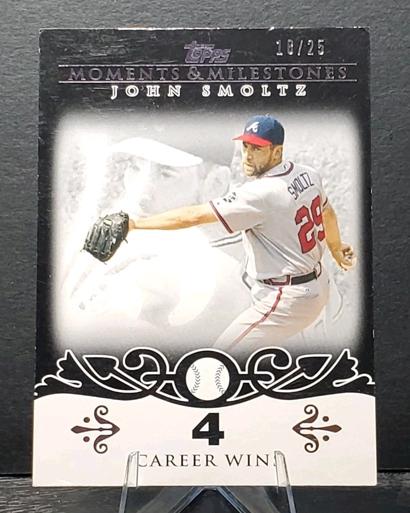 2008 Topps #84 John Smoltz BRAVES HOF Moments and Milestones 10/25⚾️EX