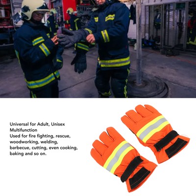 1 Pair Firefighting Heat Resistance Waterproof Anti Slip Flame Retard Hot