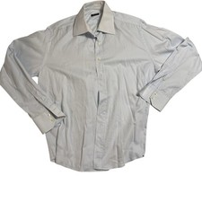 VALENTINO ROMA LIGHT BLUE MEN  S LONG SLEEVE BUTTON UP SHIRT SIZE 15 3/4 / 40 BUB