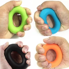 4 Pack Hand Grip Strengthener Rings Finger blue, orange, green, black 