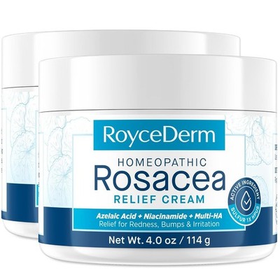 Luxury Rosacea Face Cream 2-Pack   Moisturizer with Azelaic Acid & Niacinamide