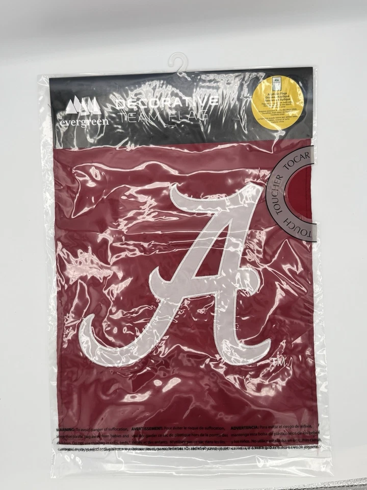 Bandera de jardín premium University of Alabama Crimson Tide, doble cara Foto 3 de 4