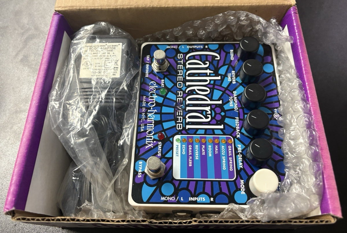 Electro-Harmonix Cathedral Reverb Guitar Effect Pedal for sale