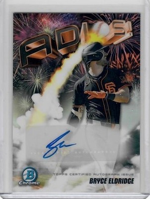 Topps 2025 Bowman Chrome Bryce Eldridge Giants Adios Autographs Auto RC /99