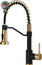 Black Faucet Kitchen,Commercial Black Gold Kitchen Faucet Matte Black Modern Sin