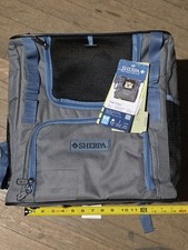 Sherpa Trek Tote Pet Backpack Medium Gray and Blue Pet Carrier New With Tags