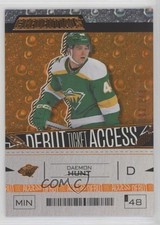 2023-24 Upper Deck Credentials Debut Ticket Access Orange 9/249 Daemon Hunt 19ug