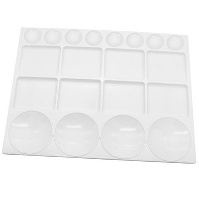 Sweaty Pony 20 Well Watercolor Paint Tray Palette 75 Milliliters, White