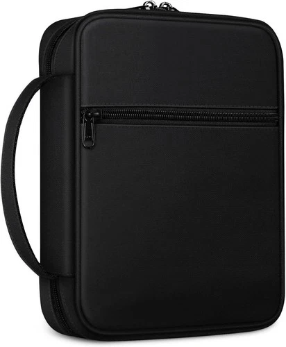 Bible Cover for Men Carrying Book Case Church Bag Bible Protective with Handle