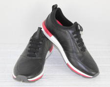 Vionic Men's Forrest Trent Leather Sneakers 8.5 Black NWB