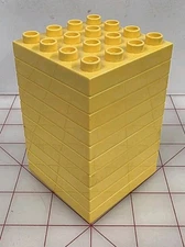 Lot of 10 Lego Duplo 4X4 Flat Base Plate Yellow 4 X 4