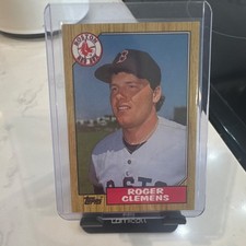 1987 Topps Roger Clemens #340 Boston Red Sox Baseball MLB Trading Card
