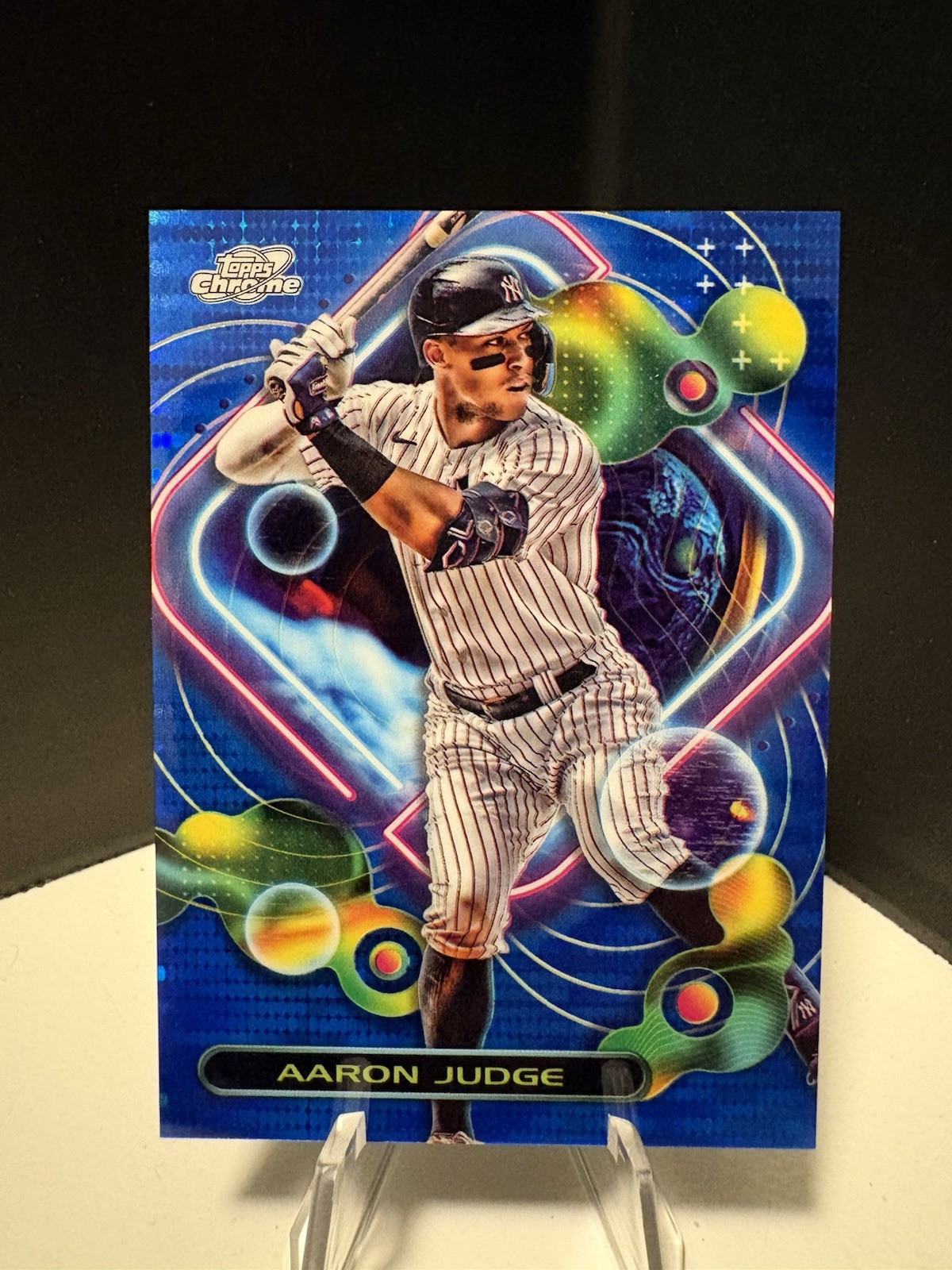 2023 Topps Cosmic Chrome Aaron Judge #62 Blue Moon Refractor 61/99- Yankees