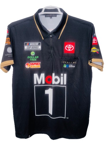 Medium John Hunter Nemechek Mobil 1 Nascar Pit Crew Shirt Toyota Legacy TRD