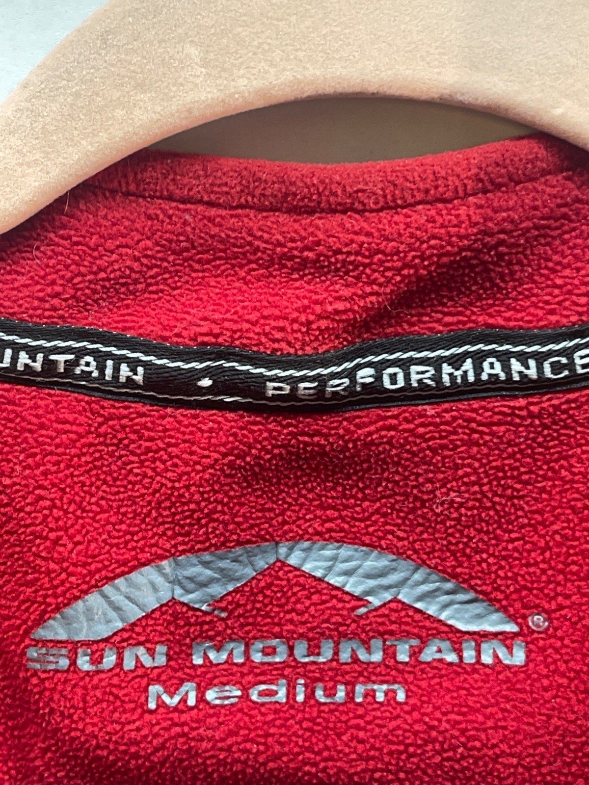 Sun Mountain Red Performance Pullover Medium 1/4 … - image 3