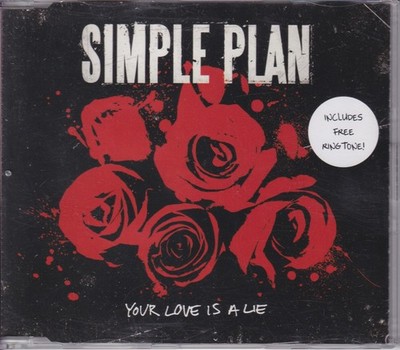 Simple Plan - Your Love Is A Lie (2008,Enhanced CD) NM