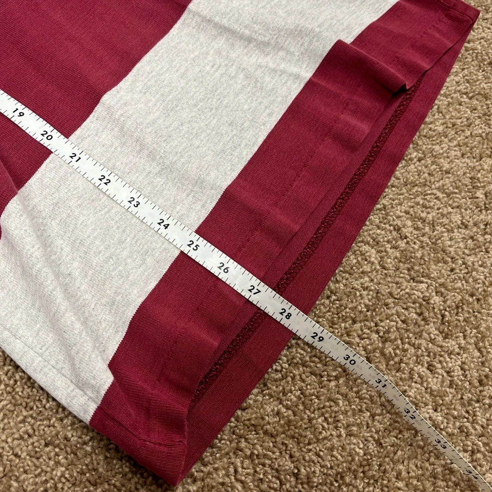 Vintage LL Bean Rugby Shirt Striped Made in USA Mens Long Sleeve Small - Image 4 of 4