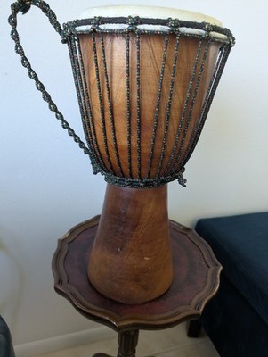 SINGLE OWNER African Djembe  drum. Purchased In NYC during the late 60s/70's .