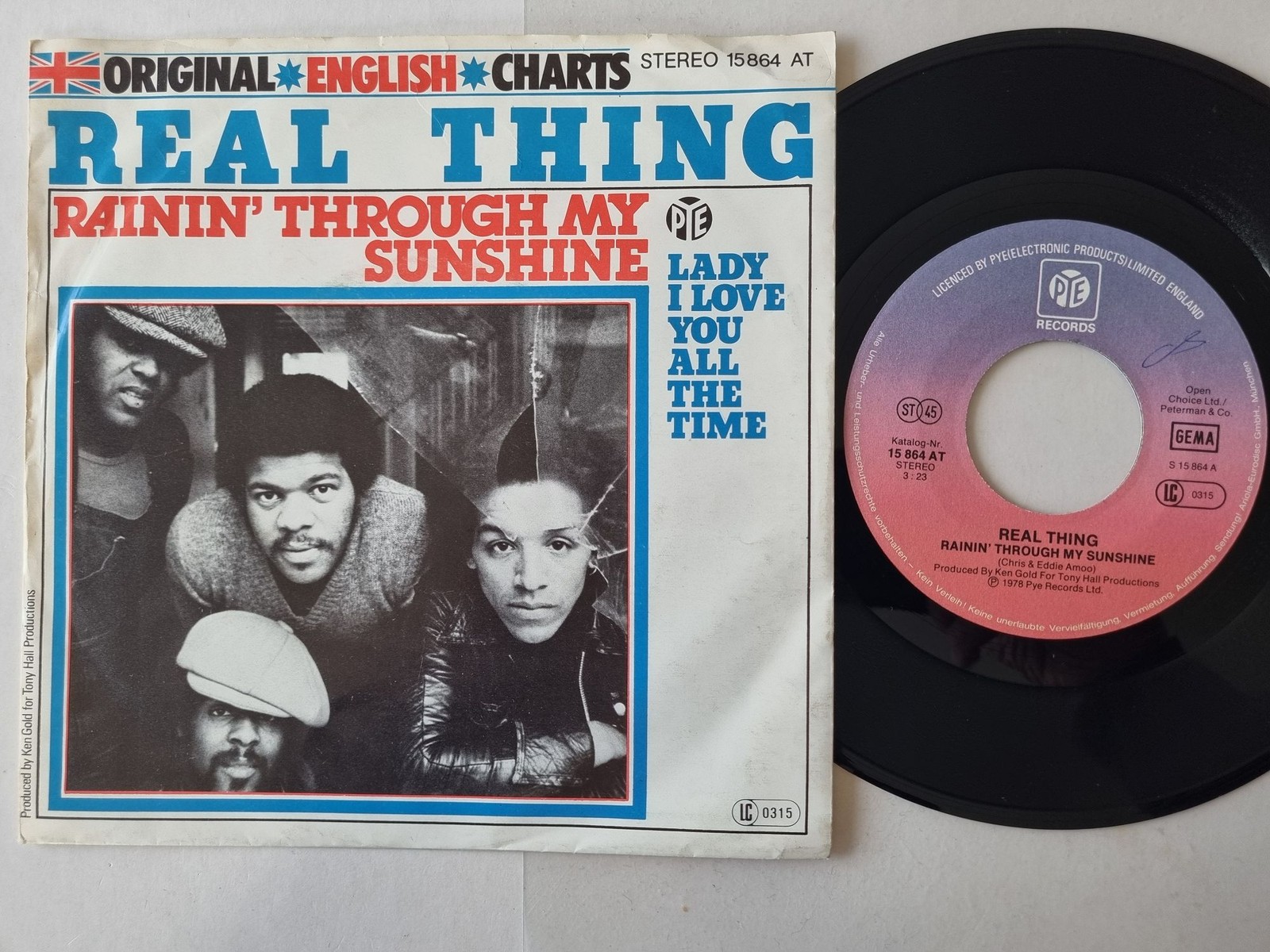 Real Thing - Rainin' Through My Sunshine 7'' Vinyl Germany