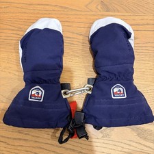 Hestra Army Leather Heli Ski Jr. - mitt, Navy size 6