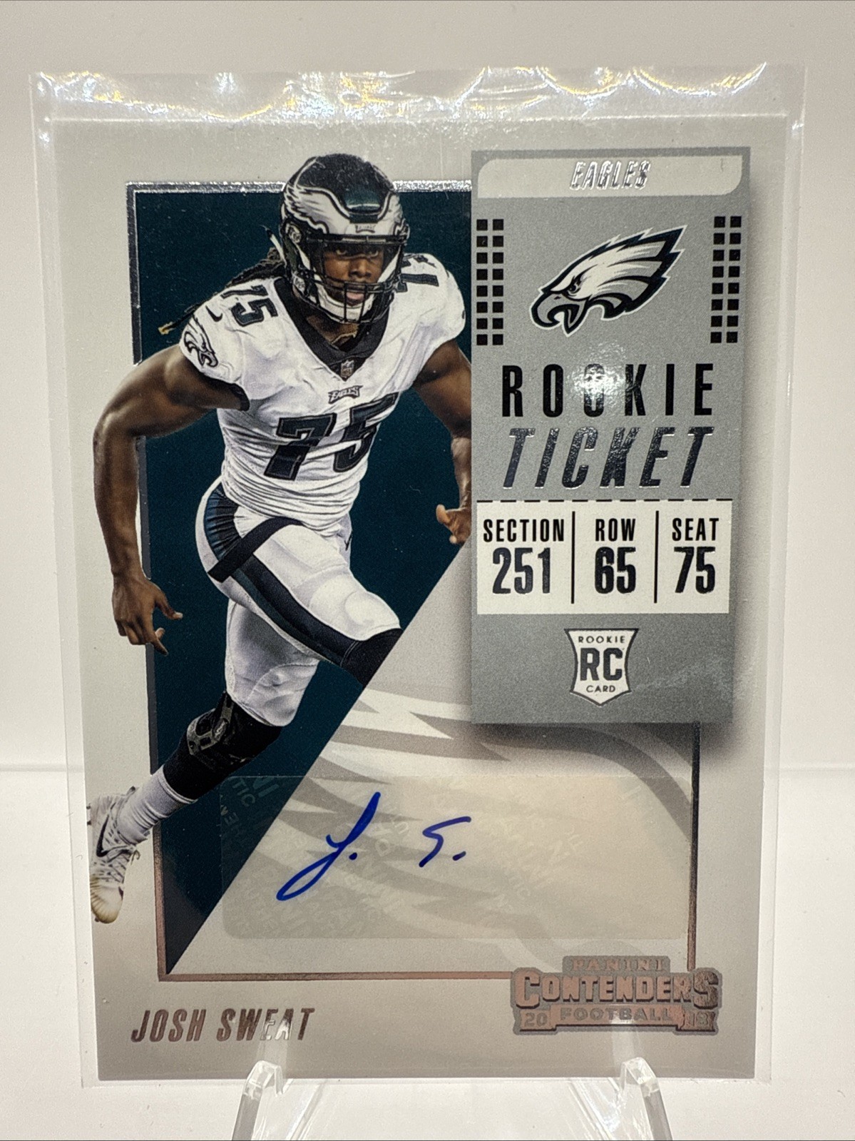 2018 Panini Contenders Rookie Ticket Autograph Josh Sweat #279