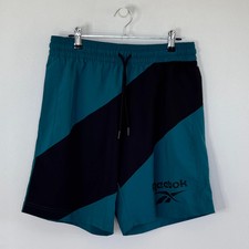 Reebok Colourblock Training Shorts Teal/Black Size S