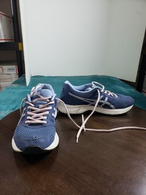 Asics Gel Contend 5 Running Shoes Size 8 Womens Blue Marathon Sneakers 1012A234