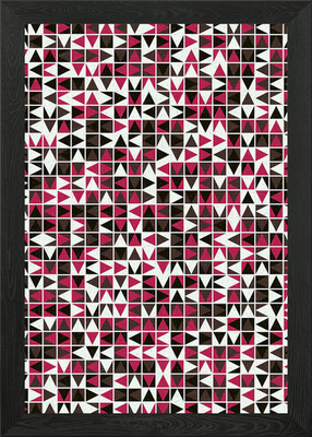 Geometrisches Muster gerahmtes Wandbild Poster Leinwanddruck Bild