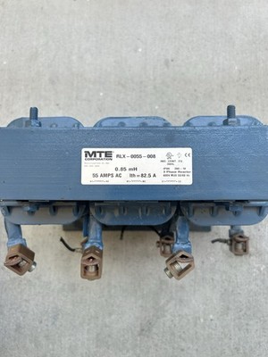 MTE Coproration RLX-0055-008 3 Phase Reactor 600V MAX 50/60 HZ