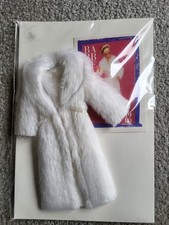 Vintage Barbie Clothes Designer Originals Evening Elegance Faux Fur Coat 1979
