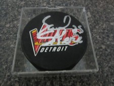 Detroit Vipers Signed Puck - Unknown Signature #25